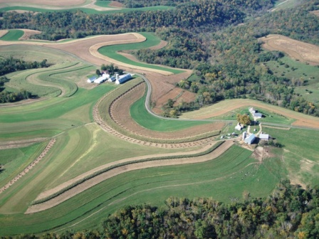 Amish farmland near Genoa, Wisconsin