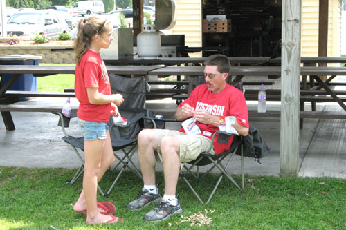 Schmidty and daughter