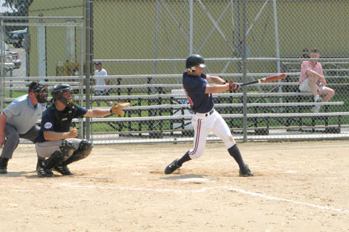 Swinging away