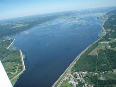 Pool #8 Mississippi River near Genoa, Wisconsin